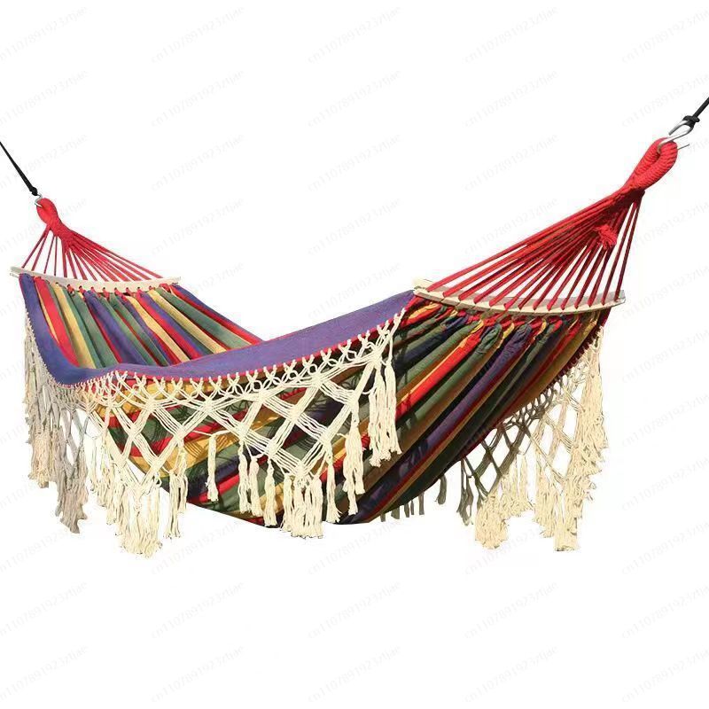 Ethnic Styling Tips - أرجوحة بوهيمية الطراز مع شراشيب، للاستخدام
