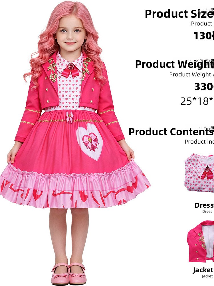 Ethnic Fashion Online - فستان جديد وردي اللون للعروض التنكرية،