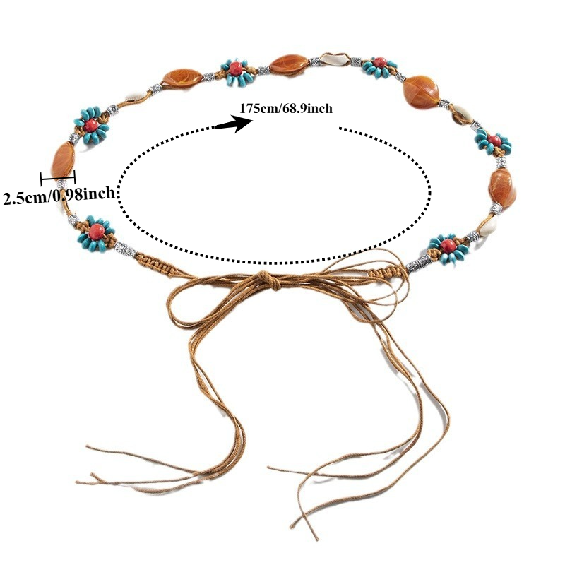 حزام نسائي أنيق على الطراز الب - مراجعة Ethnic Boho Fashion وسعره