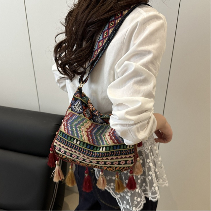 حقيبة كتف نسائية بنمط بوهيمي ع - مراجعة Ethnic Boho Fashion وسعره